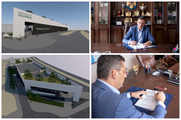 Președintele CJC, Horia Țuțuianu a semnat documentele necesare construirii unui acvariu nou în Constanța