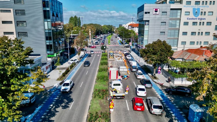 Semaforizarea în intersecția de la Delfinariu este întreruptă săptămâna aceasta